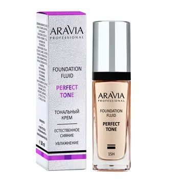 Aravia Professional Тональный крем для увлажнения и естественного сияния кожи Perfect Tone - 01 foundation perfect, 30 мл - 01 слоновая кость (Aravia Professional, Декоративная косметика)
