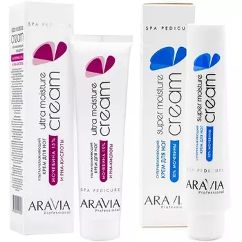 Aravia Professional Набор для ухода за кожей ног (крем ультраувлажняющий, 100 мл + суперувлажняющий крем, 100 мл) (Aravia Professional)