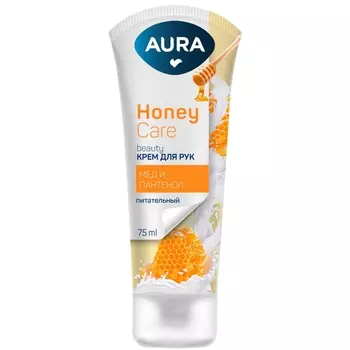 Aura Питательный крем с пантенолом и экстрактом меда для рук, 75 мл (Aura, Beauty)