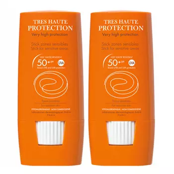 Avene Солнцезащитный стик для чувствительных зон SPF50, 2*8 г (Avene, Suncare)