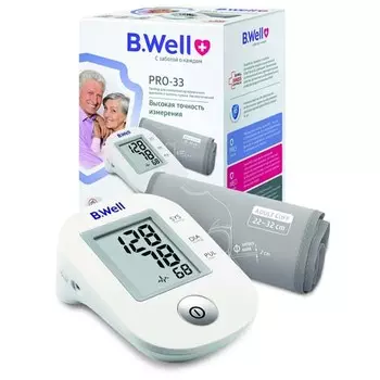 B.Well Автоматический тонометр PRO-33, манжета M (B.Well, PRO)