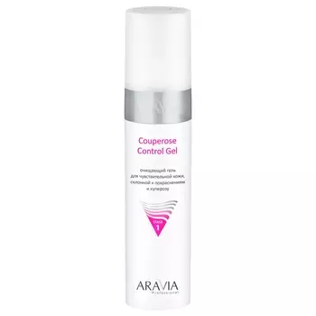 Aravia Professional Очищающий гель для чувствительной кожи склонной к покраснениям и куперозу Couperose Control Gel, 250 мл (Aravia Professional)