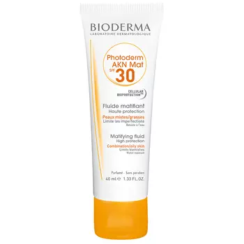 Bioderma Фотодерм АКН Матирующая солнцезащитная эмульсия для жирной и проблемной кожи SPF 30, 40 мл (Bioderma, Photoderm)
