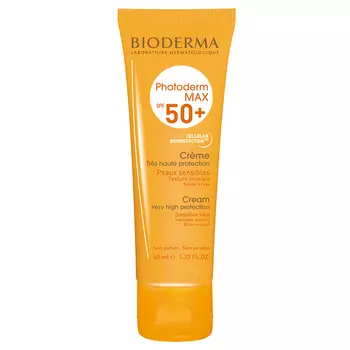 Bioderma Фотодерм Мах Солнцезащитный крем для сухой и нормальной кожи SPF 50+, 40 мл (Bioderma, Photoderm)