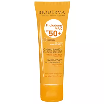 Bioderma Фотодерм Мах Солнцезащитный тональный крем для сухой и нормальной кожи SPF50+, 40 мл (Bioderma, Photoderm)