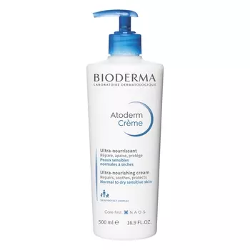 Bioderma Питательный увлажняющий крем для лица и тела, 500 мл (Bioderma, Atoderm)