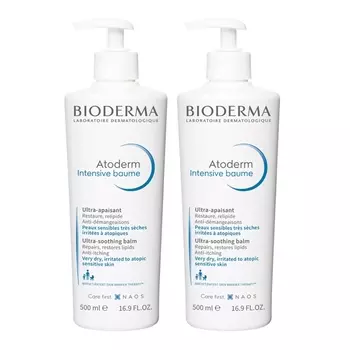 Bioderma Набор Бальзам Интенсив, 2х500 мл (Bioderma, Atoderm)