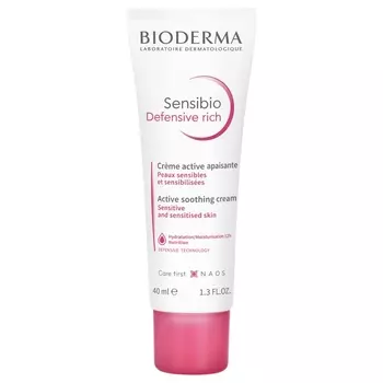 Bioderma Насыщенный крем для чувствительной кожи Defensive, 40 мл (Bioderma, Sensibio)
