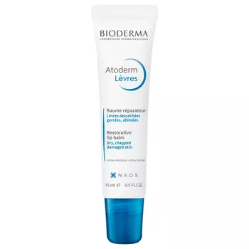 Bioderma Питательный бальзам для губ Атодерм, 15 мл (Bioderma, Atoderm)
