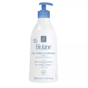 Biolane Гель для купания и шампунь 2 в 1, 350 мл (Biolane, Купание малыша)