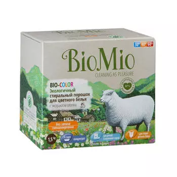 BioMio Стиральный порошок для цветного белья, 1500 мл (BioMio, Стирка)
