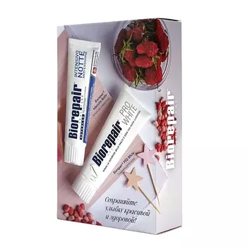 Biorepair Подарочный набор "Biorepair Pro White + Night Repair" (Biorepair, Ежедневная забота)