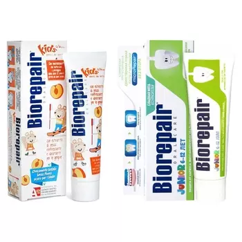 Biorepair Набор детских средств для полости рта (зубная паста 50 мл + 75 мл) (Biorepair, Детская гамма)