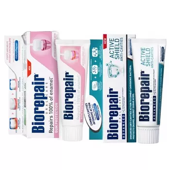 Biorepair Набор зубных паст для защиты эмали и десен, 2х75 мл (Biorepair, Отбеливание и лечение)