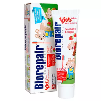 Biorepair Зубная паста Kids детская с экстрактом земляники, 50 мл (Biorepair, Детская гамма)