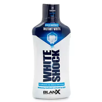 Blanx Ополаскиватель для полости рта White Shock Instant White Mouthwash Мгновенное отбеливание, 500 мл (Blanx, Специальный уход Blanx)
