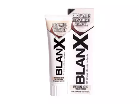 Blanx Отбеливающая зубная паста для чувствительных десен с кокосовым маслом, 75 мл (Blanx, Зубные пасты Blanx)