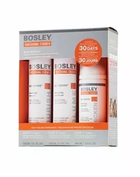 Bosley Система Оранжевая для истонченных окрашенных волос (Шампунь+кондиционер+уход), 1 шт (Bosley, BosRevive)