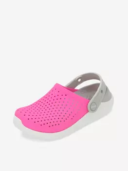 Сабо для девочек Crocs LiteRide Clog K, Розовый