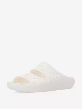 Шлепанцы женские Crocs Classic Floral Cut Out, Белый