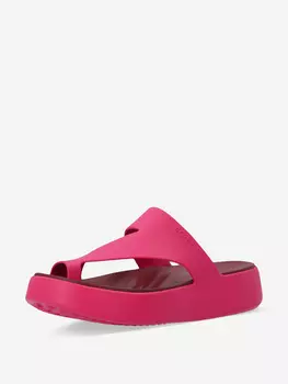 Шлепанцы женские Crocs Getaway Platform Toe Loop, Розовый