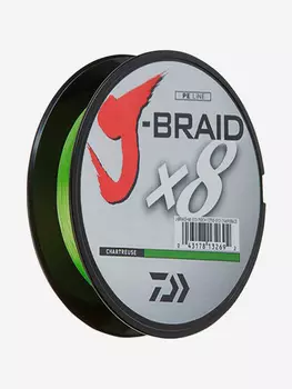 Шнур DAIWA J-Braid x8 150м Chartreuse 0,16мм 9,0кг, Желтый