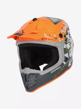 Шлем кроссовый детский Acerbis PROFILE JUNIOR Orange/Grey, Серый