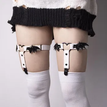 Носки Bat Wing Love Socks Clip - эластичная подвязка в стиле темного панка для женщин