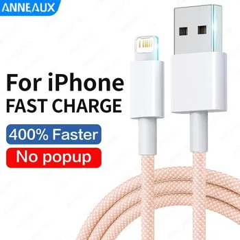 20 Вт плетеный кабель для быстрой зарядки для Apple iPhone 14 13 12 11 Pro Max USB C кабель для 13 12 Mini 14 Plus аксессуары зарядное устройство провод 0.25m