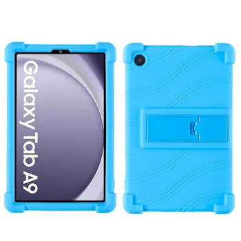 Мягкий силиконовый защитный чехол с подставкой для планшета Samsung Tab A9 8,7 дюйма Samsung Tab A9 8.7 inches красный