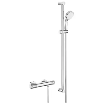 Термостат для душа GROHE Grohtherm 1000 Performance + Душевой гарнитур Tempesta Cosmopolitan 100, хром (34784000)