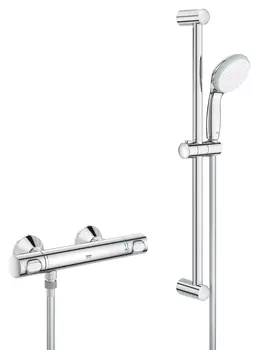 Термостат для душа GROHE Precision Flow с душевым гарнитуром, хром (34841000)