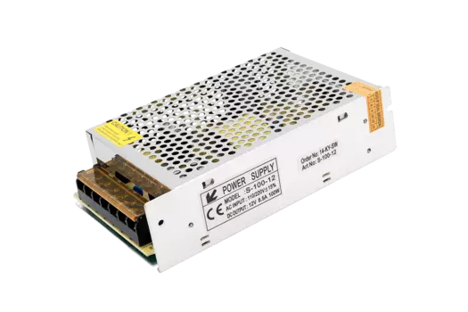Блок питания для светодиодов 220/12V 100W, IP20 сетка