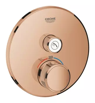 Термостат GROHE Grohtherm SmartControl для встраиваемого монтажа на 1 выход, внешняя часть, теплый закат глянец (29118DA0)