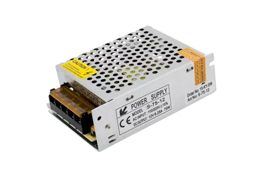 Блок питания для светодиодов 220/12V 75W, IP20 сетка