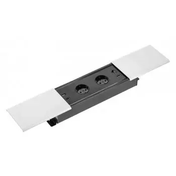 Блок розеток врезной PRESTINO 2 розетки AE-PB2SPRES-10 (Schuko), 2xUSB A+C, RJ45, HDMI, белый, с проводом 1,5 м