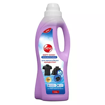 DEW Гель для стирки черного гипоаллергенный концентрат Soft wash 1000