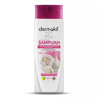 DERMOKIL Шампунь для слабых и выпавших волос чесночный HAIR CARE