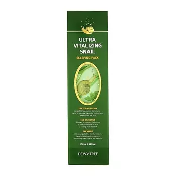 DEWYTREE Ночная маска для лица ULTRA VITALIZING с экстрактом секрета улитки 100.0