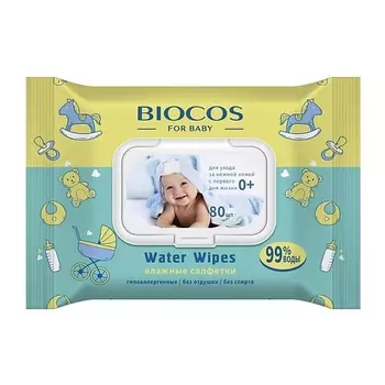 BIOCOS Влажные салфетки детские с клапаном For Baby