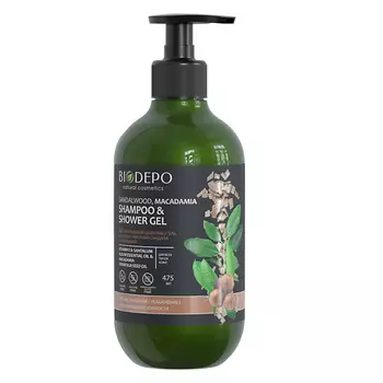 BIODEPO Гель-шампунь для душа с маслами сандала и макадамии Sandalwood And Macadamia Oils
