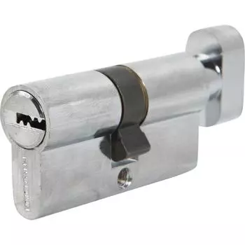 Цилиндр Palladium 60 30x30 мм ключ/вертушка цвет хром