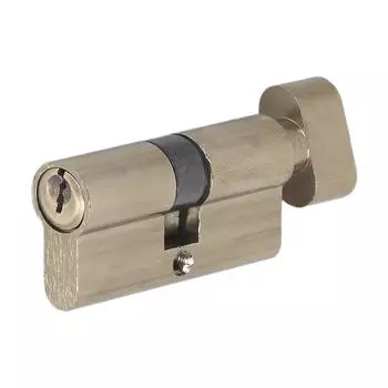 Цилиндр ключ/вертушка 30х30 бронза,Е 60 AB T01