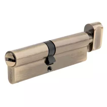 Цилиндровые механизмы Apecs Pro LM-100-C-AB 100 мм, ключ/вертушка, цвет бронза