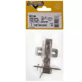 петля меб. click полун.с доводч.110* с отв.пл., белый цинк, 1шт element 220680