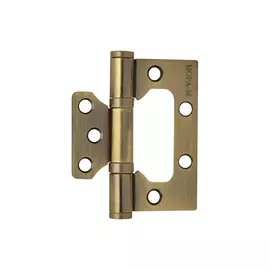 петля накладная nora- m 800-3 fhp ab (75*63*2,5) бронза, без колп.