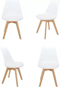 Комплект из 4-х стульев Eames Bon белый Bradex Home FR 0023K
