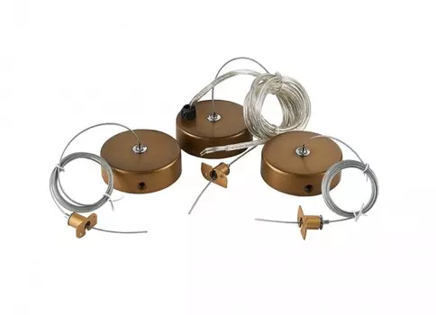 Комплект подвесной для круглого магнитного шинопровода Magnetic track Donolux Suspension kit DLM900RBlack Bronze