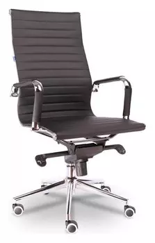 Кресло для руководителя Rio M EC-03Q PU Black Everprof 202433, EC-03Q PU Black