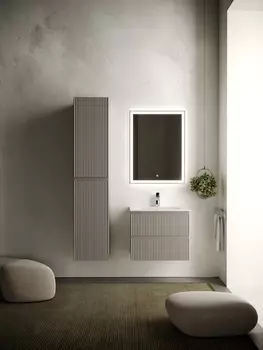 Тумба с раковиной Sancos Snob R SNR60SM 61 см подвесная, Doha Soft